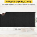 Marine Carpet - 6 FT x 18 FT Black Indoor/Outdoor Carpet, 0.2" Thick, Water-Proof TPE Backing, Non-Slide for Home, Patio, Porch, Deck by CozyNest Decor