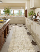 Washable Kitchen Rug Runners for Hallways: 2'6"x8' Bedroom Runner Rug Non Slip Low-Pile Stain Resistant Soft Carpet Runner for Indoor Entryway Hallways Kitchen Laundry Room Beside Farmhouse by TinyTreasures Baby Boutique