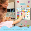 Reward Chart for Kids,Magnetic Behavior Chore Chart for Kids at Home,26 Rainbow Blue Chore Charts,1960 Star Stickers,56 Reward Stickers,Incentive Chore Chart to Develop Responsibility and Good Habits by CozyNest Decor