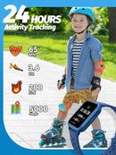 Kids Smart Watch, Smart Watch for Kids 4-16 Years Old with Sleep Mode, 19 Sports Mode, Pedometer, Birthday Gift for Boys Girls, Blue by TinyTreasures Baby Boutique