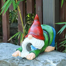 WONDER GARDEN Gnome Gutter Downspout Extensions - 3'' x 4'' Decorative Downspout Extender Diverter, Outdoor Splash Block Sculpture Garden Decor, Waterproof Gutter Guard for Lawn, Garden, Lawn by GreenHaven Gardens