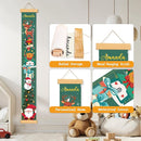 Personalized Name Growth Chart Wall Decor for Kids – Canvas Removable Height Chart Measuring Ruler 59" x 7.9" （Christmas Deer） by TinyTreasures Baby Boutique