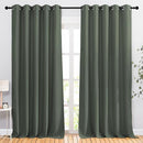 NICETOWN Room Darkening Curtains for Room Divider, Grommet Thermal Curtains Light & Sound Reducing Window Treatments for Sliding Glass Door, W66 x L118, Dark Mallard, 2 Panels by TinyTreasures Baby Boutique