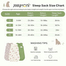 JELLYMONI Baby Sleep Sack 12-18 Months Wearable Blanket for Baby, 100% Cotton 2 Pack Infant Toddler Sleeping Sack Lightweight Soft 2-Way Zipper Sleepsack by TinyTreasures Baby Boutique