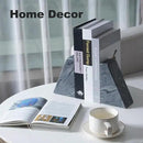 Marble Bookends for Heavy Books, Decorative Book Ends for Shelves, Unique and Heavy-Duty Book Ends for Hardback Book & CDS, Stone Book Stopper, Modern Book Holder, Monte Grigi, Set of 2 by CozyNest Decor