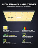 VIPARSPECTRA P700 Grow Light, 70 Watt Dimmable Full Spectrum Plant Light, LED Grow Lights for Indoor Plants Seed Starting Seedlings Vegetable,11000 Lumens Small Hanging Growing Lamp for 2x2 Grow Tent