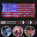 DBFAIRY Solar American Flag Lights Outdoor,420 LEDs American Flag Net Lights 6.5ft x 3.28ft Super Bright,Memorial Day Decorations of The United States for Independence/National/Memorial Day,July 4th by GreenHaven Gardens