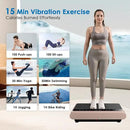 Vibration Plate Exercise Machine - Whole Body Workout Vibration Platform Lymphatic Drainage Machine for Weight Loss Home Fitness with Resistance Bands Remote by CozyNest Decor