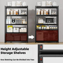5-Tier 55" W x 24" D x 84" H Garage Shelving 3000LBS Storage Shelves Heavy Duty Metal Shelf Unit Adjustable Basement Industrial Storage Racks by GreenHaven Gardens