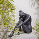 Guichifun Yoga Dancer Statue Home Decoration - Resin Bronze Sculpture Modern Creative Home Garden Statue Handicrafts Art Ware Home Décor Office Room or Outdoor Garden Gifts 16.3 x 7.15 x 13.9 Inch by CozyNest Decor