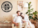 Custom Name Sign Initial Split Letter Monogram Sign Wedding Housewarming Gift by CozyNest Decor
