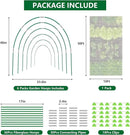 Garden Netting Kit for Raised Beds, 10x30FT Ultra Fine Mesh Netting＆ 6 Sets of 8FT Fiberglass Garden Hoops, Bird Barrier Protection Net Vegetable Plant Cover Fruit Flowers Row Cover by GreenHaven Gardens