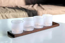American Peaks Heavy Crystal Whiskey Glasses Gift Set of 4, Thick Freezable Bourbon Glass 1lb Each, Premium Whiskey Gifts for Men, Frozen Crystal Chills Cocktails, 10 oz by CozyNest Decor