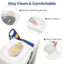 Primlect Potty Training Seat, 2-in-1 Toddler Toilet Seat with Step Stool, Ultra-Stable Potty Chair Attachment, Adjustable Seat and Step Ladder, Non-Slip Design, Splash Guard for Boys and Girls(Blue) by TinyTreasures Baby Boutique