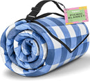TigeJoy Extra Large Picnic Blanket Waterproof Foldable 60''x80'', Outdoor Picnic Mat Beach Blanket Sandproof for Park, Grass, Travel, Hiking, Camping Essentials, Gingham Picnic Blanket by TinyTreasures Baby Boutique