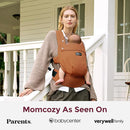 Momcozy Baby Carrier with Natural Cotton Linen, Built to Last, Ergonomic Design, 7-44lbs for Infant and Toddler, Lightweight and Comfortable, Hands-Free for Moms&Dads, Sepia by TinyTreasures Baby Boutique