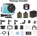 AKASO EK7000 4K30FPS 20MP WiFi Action Camera with EIS Ultra HD 131FT Waterproof Underwater Camera Remote Control 4X Zoom Support External Microphone by TinyTreasures Baby Boutique