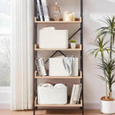 3-Pack Shelf Baskets for Organizing, Woven Storage Basket for Shelves, Cotton Rope Storage Bins for Toys Books, Nursery Towel Baskets for Classroom, 14.96"X9.8"X8.85", White by CozyNest Decor