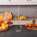 18/10 Stainless Steel Kitchen Utensils Set - 12 PCS All Metal Cooking Tools & 15″ Serving Utensils - Potato Masher, Meat Fork, Tongs, Turner, Pasta, Serving Spoon, Skimmer, Ladle, Spatula Spoon Set by CozyNest Decor
