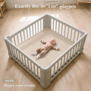 Baby Play Mat for Floor, 1.3" Thick Memory Foam Muscle Playpen Cushion, Soft Coral Velvet Tummy Time Mat with Non-Slip Backing, Water Repellent Child Nursery Rug for Toddlers, Kids (Beige, 39X59) by TinyTreasures Baby Boutique
