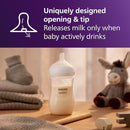 Philips Avent Natural Baby Bottles with Natural Response Nipples (Medium Flow, Flow 3), with Seahorse and Starfish Design, 9oz, 4-Pack, SCY903/68 by TinyTreasures Baby Boutique