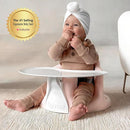Upseat – The Original Ergonomic Baby Floor & Booster Seat with Tray, Developed with Physical Therapists for Upright Posture & Healthy Hip Development, 4–24 Months, Dishwasher-Safe Extra-Large Tray by TinyTreasures Baby Boutique