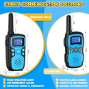 Wishouse Walkie Talkies for Kids Rechargeable Long Range,Xmas Birthday Gift for 4 5 6 7 8 9 Year Old Boys Girls,Hiking Gear Camping Games Cool Toys with NOAA,SOS Siren,Lamp,Lanyards,Easy to Use,4 Pack by TinyTreasures Baby Boutique