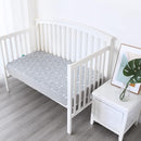 Crib Sheets for Boys and Girls Fitted 4 Pack - Breathable, Soft Microfiber Baby Sheets in Grey, Navy and White by TinyTreasures Baby Boutique