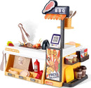 Kids Kitchen Food PlaySet - Simulated BBQ Fast Food Store Toy with Cash Register, Includes Color-Changing Food Sound and Light Effects, Suitable Birthday Gift for Boys and Girls Aged 3-5 by TinyTreasures Baby Boutique