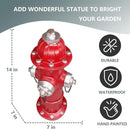 Elenon Garden Fire Hydrant Outdoor Statue Decorative for Dog to Peed on, 14.5" Fire Hydrant Puppy Pee Training Post, Gadrden Yard Lawn Backyard Ornament Decoration Firefighter Gifts for Men by CozyNest Decor