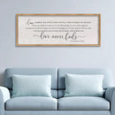 LuZhiQiang Love is Patient Love is Kind Wall Decor 40"X15" Bible Verse Quote 1 Corinthians 13 For Bedroom Above Bed Christianity Couple Sign Large Wood Framed Wall Hanging Art (Wood) by CozyNest Decor
