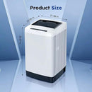 Compact Top-Load Washing Machine, Full-Automatic 1.5 Cu.ft Washer with 10 Water Levels & 8 Wash Programs for Apartment, Home, Dorm and RVs by CozyNest Decor