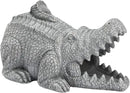 Elenon Crocodile Decorative Gutter Downspout Extension Statue, Gutter Guardian Rain Downspout Extender, Garden Splash Block Outdoor Sculpture for 3" × 4" Down Spouts Decor by GreenHaven Gardens