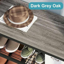 BON AUGURE Hall Tree with Bench and Shoe Storage, Entryway Bench with Coat Rack, Wooden Metal Coat Tree with Hooks, 5 in 1 Multifunctional Shoe Benches and Wall Rack (Dark Gray Oak) by CozyNest Decor