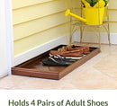 Good Directions Large Boot Tray, Pine Cones Multi-Purpose All Weather Decorative Boot Tray, Shoes, Plants, Garage, Patio Door, Pet Bowls, 35 inch Entry Indoor Shoe Tray, Copper Finish by CozyNest Decor