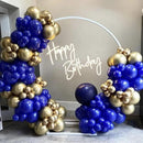 130pcs Royal Blue Balloons Different Sizes 18" 12" 10" 5" Party Latex Balloons for Birthday Graduation Baby Shower Anniversary Nautical Party Decorations by CozyNest Decor
