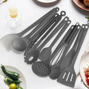 Silicone Cooking Utensils Set - 600°F Heat Resistant, Nonstick Kitchen Utensil Set with Spatulas, Spoons, Whisk, Tongs, BPA Free, Dishwasher Safe (Gray) by CozyNest Decor