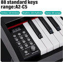 AODSK 88 Keys Digital Piano,Full-size semi weighted key,128 Tones & Rhythms, MIDI/USB Connectivity, Headphone Jack by TinyTreasures Baby Boutique