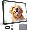 Zocelight Rechargeable A3 Tracing Light Box with Padded Case,Diamond Art Light Board with 4 Magnets,Wireless Light Pad for Diamond Painting,Ultra Bright Light Table for Drawing, Sketching(Black) by TinyTreasures Baby Boutique