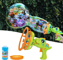 Bubble Gun Bubble Machine Dinosaur Bubble Blower Toy for Kids and Toddlers Bubble in Bubble Gun Party Favors Birthday Christmas Easter Gift for 3 4 5 6 7 8 9 Years Old Boys and Girls (Green) by TinyTreasures Baby Boutique