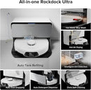 roborock S8 Max Ultra with Auto Water Refilling and Drainage System Robot Vacuum and Mop, FlexiArm Design, Smart Dirt Detection, Self-Emptying, 8000Pa Suction for Various Floors, Pet Hair, White by CozyNest Decor