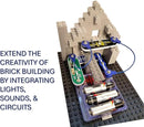 Snap Circuits BRIC: Structures | Brick & Electronics Exploration Kit | Over 20 Stem & Brick Projects | Full Color Project Manual | 20 Parts | 75 BRIC-2-Snap Adapters | 140+ BRICs by TinyTreasures Baby Boutique