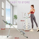 Ab Workout Equipment Abdominal Trainer, Adjustable Ab Machine at Home Gym, Foldable Abdominal Exercise Machine, Core & Ab Trainer Machine for Stomach Workout with LCD Monitor by CozyNest Decor