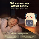 Axolotl Alarm Clock with Night Light for Kids, 7 RGB Color Cute Alarm Clocks for Bedrooms Ok to Wake Clocks, Silicone Animal Tabletop Lamp for Teen Girls Boys, White by TinyTreasures Baby Boutique