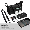 TOPDesign Universal Baby Stroller Organizer, Stroller Caddy with Detachable Mesh Bag & Heightened Insulated Cup Holders & Non-Slip Secure Hooks Accessories, Fits Most Strollers (Black) by TinyTreasures Baby Boutique