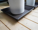 Square Plant Saucer 14 Inch 2 Pack，Plant Stand Plant Trays for Pots Heavy Duty Plastic Plant Saucers for Indoors Outdoors, Flower Pot No Holes Plant Lover Gardening Gifts by GreenHaven Gardens