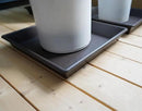 Square Plant Saucer 10 Inch 5 Pack, Plant Stand Flower Pot No Holes, Plant Trays for Pots Heavy Duty Plastic Plant Saucers for Indoors Outdoors Plant Lover Gardening Gifts by GreenHaven Gardens