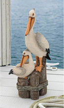 Design Toscano Coastal Decor Ocean's Perch Pelicans Garden Bird Statue, 9 Inch Wide, 24 Inch Tall, Cast Stone Resin, Full Color Finish by CozyNest Decor