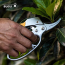 BUGUI 8" Ratchet Pruning Shears, 5 Times Cutting Power Than Normal Garden Scissors, Labor-Saving Design for Arthritis Weak Hands by GreenHaven Gardens