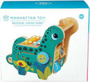Manhattan Toy Wooden Dinosaur Toddler and Preschool Musical Instrument and Activity Toy with Xylophone, Sawtooth Ridges and Solo Mallet by TinyTreasures Baby Boutique